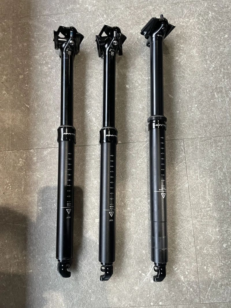 Teleskopické sedlovky TRANZ-X (Whyte) 30.9mm - 3ks nové, na náhradní díly, nefunkční patrona