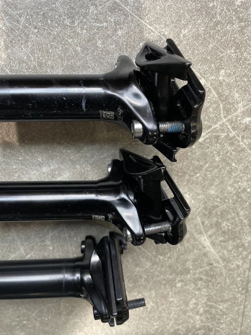 Teleskopické sedlovky TRANZ-X (Whyte) 30.9mm - 3ks nové, na náhradní díly, nefunkční patrona