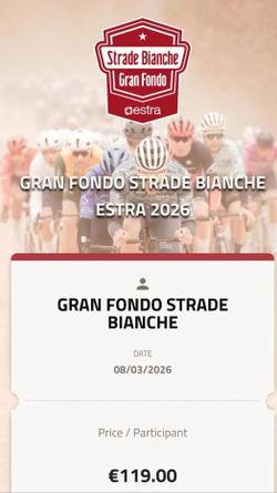 startovné GF Strade Bianche 137,7 km (8.3.2026)