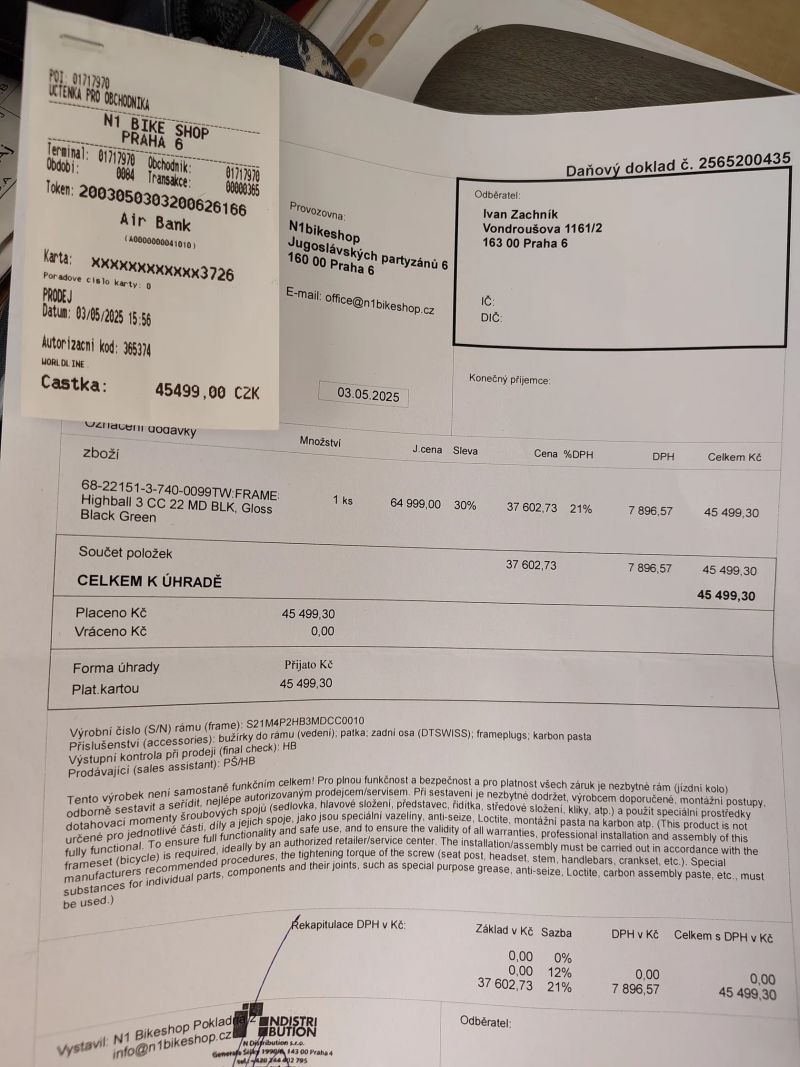 Prodám nové postavěné Santa Cruz Highball CC na 175cm - gravel nebo MTB