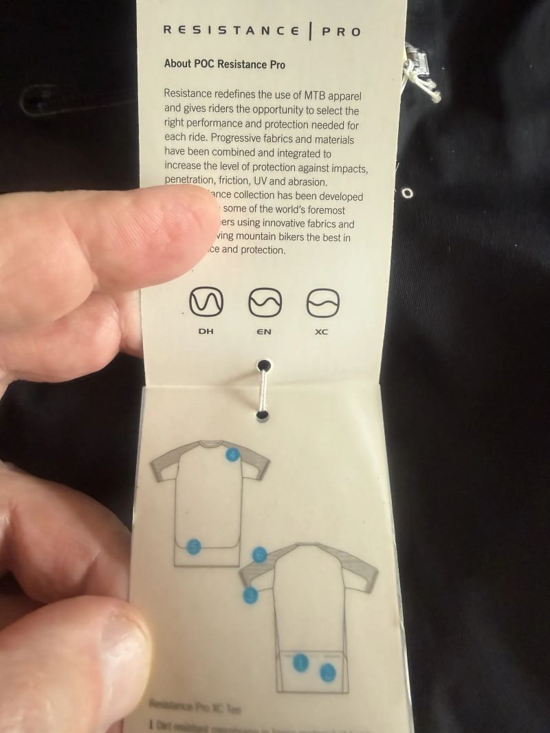 POC Resistance Pro XC Tee Carbon Black XX-Large