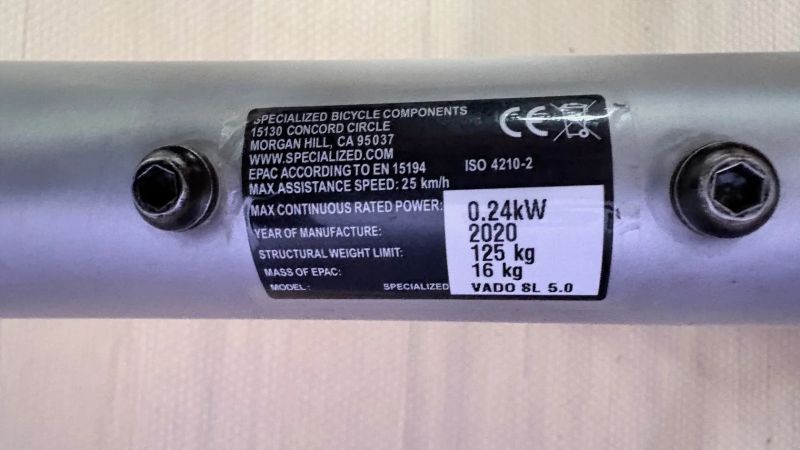 Specialized Turbo Vado SL 5.0 rám S