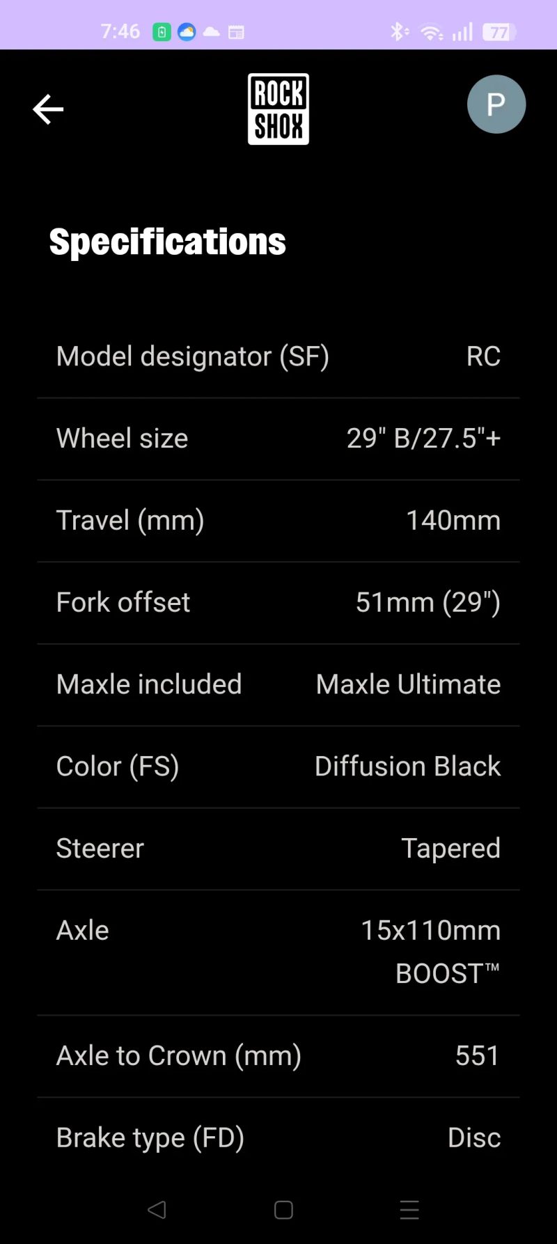 Rock Shox Yari 140mm 29"/27,5"+