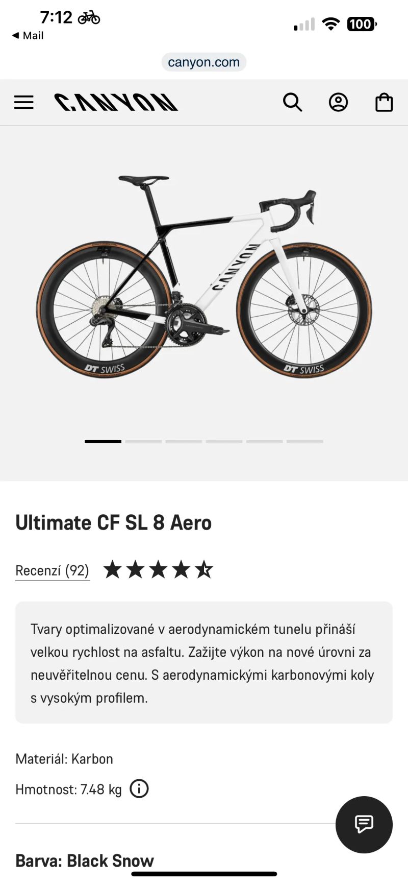 Canyon Ultimate CF SL 8 Aero