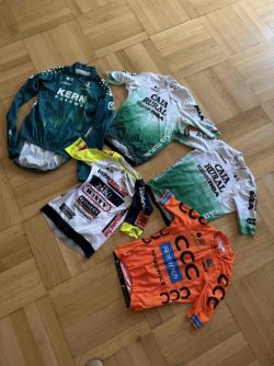 Týmové dresy Caja Rural, Wanty, Kern