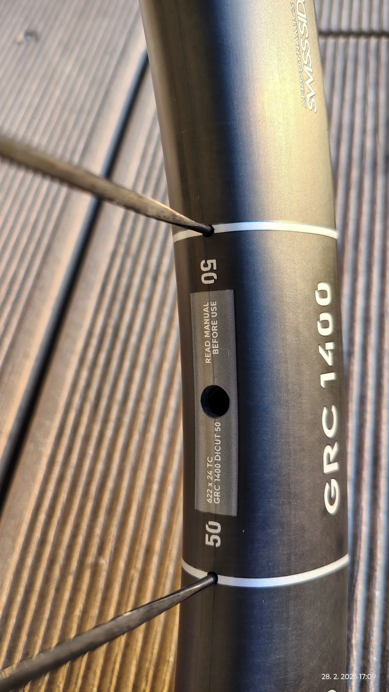 DT Swiss GRC 1400 Dicut 50 mm gravel kola