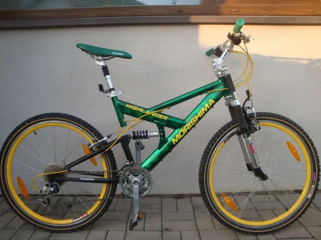 Staré celoodpružené kolo Morishima / Univega