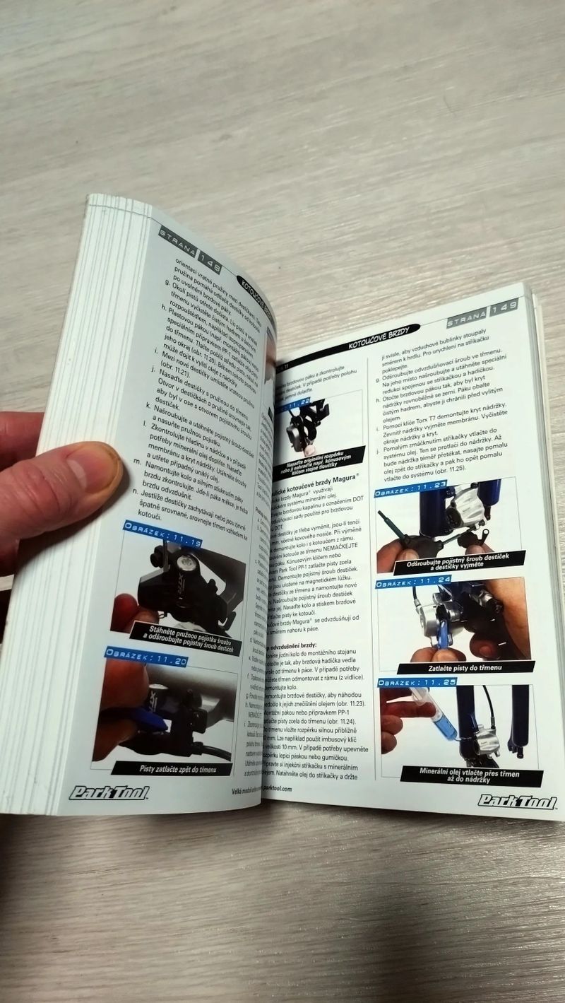 Velká modrá kniha o servisu jízdních kol