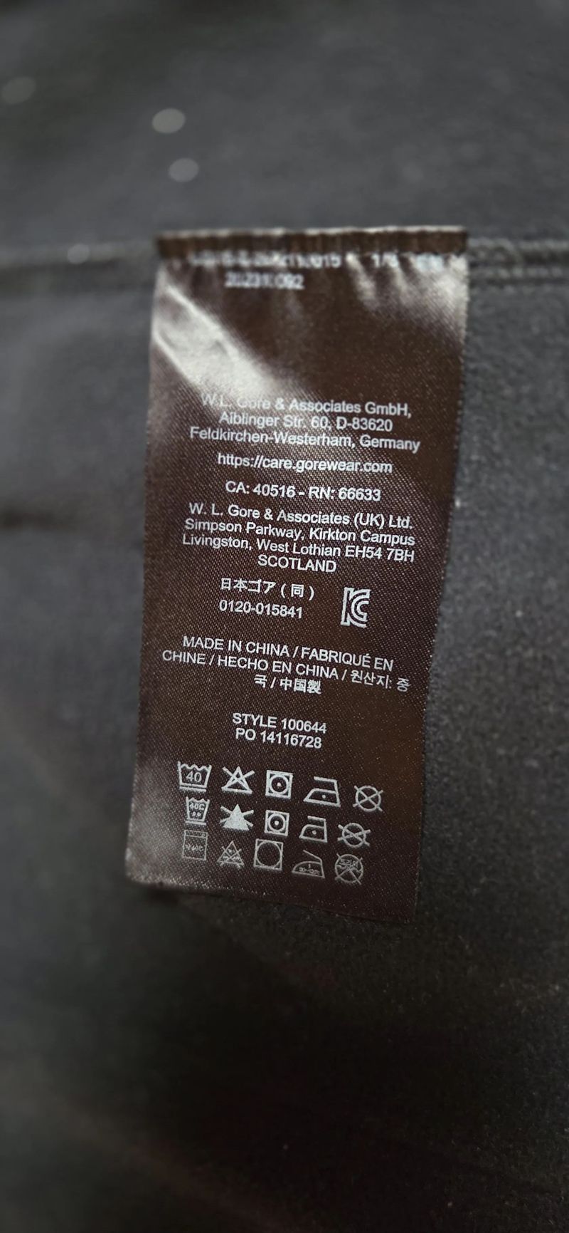 Gore C3 WINDSTOPPER® Infinium Jacket - vel.XL - L