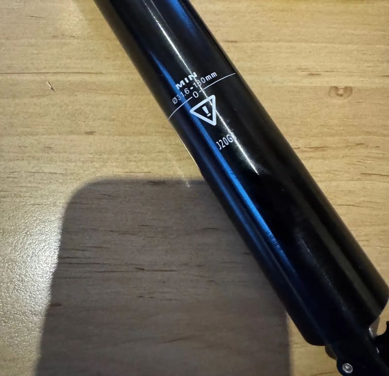 Teleskopická sedlovka 31,6 mm TranzX se zdvihem 130 mm