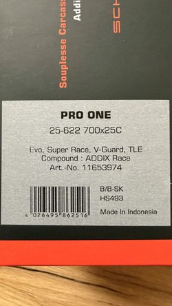 Schwalbe Pro ONE, Evo, Super Race, Addix Race, V-Guard tubeless easy