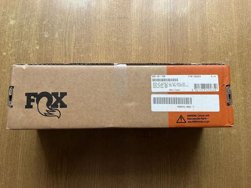 FOX FLOAT X FACTORY 190x45 model 2026/25