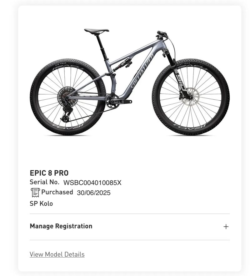 TOP!!! 2026 Specialized Epic 8 Pro Flight Attendant vel. L