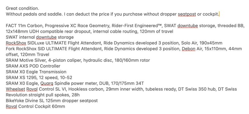 TOP!!! 2026 Specialized Epic 8 Pro Flight Attendant vel. L