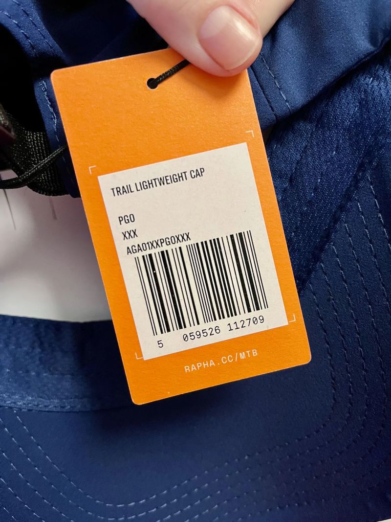 Nová cyklistická čepice Rapha Trail Lightweight Cap - Navy/Orange