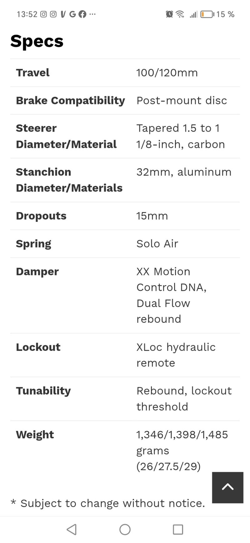 Rock Shox XX World cup Solo air 27,5