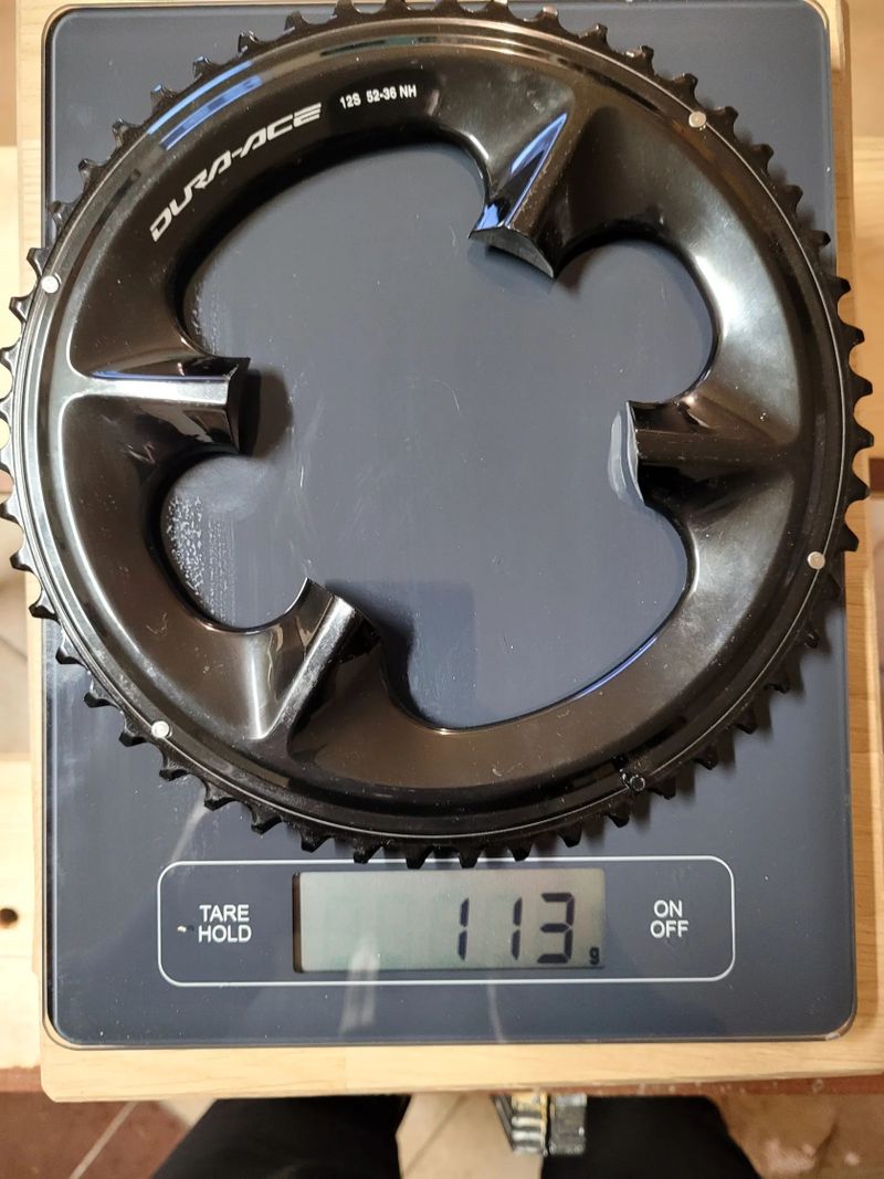 Převodníky Shimano DuraaAce pro 12s, 52/36, nejeté, sundané z nového kola