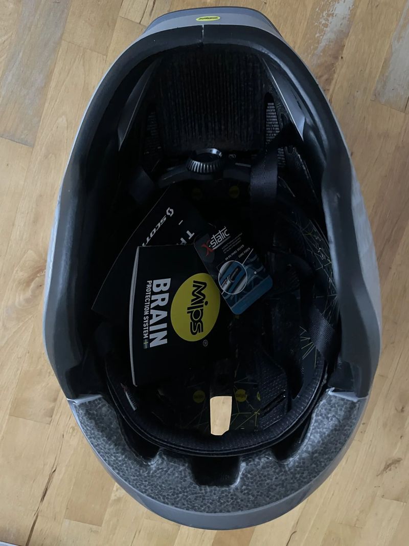 SCOTT Split Plus (CE) časovkárská helma vel. S/M 52-58cm - stříbrná 