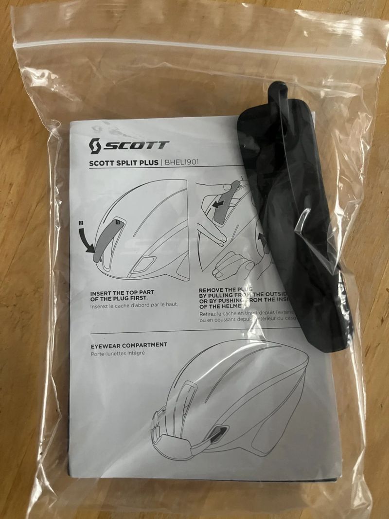 SCOTT Split Plus (CE) časovkárská helma vel. S/M 52-58cm - stříbrná 