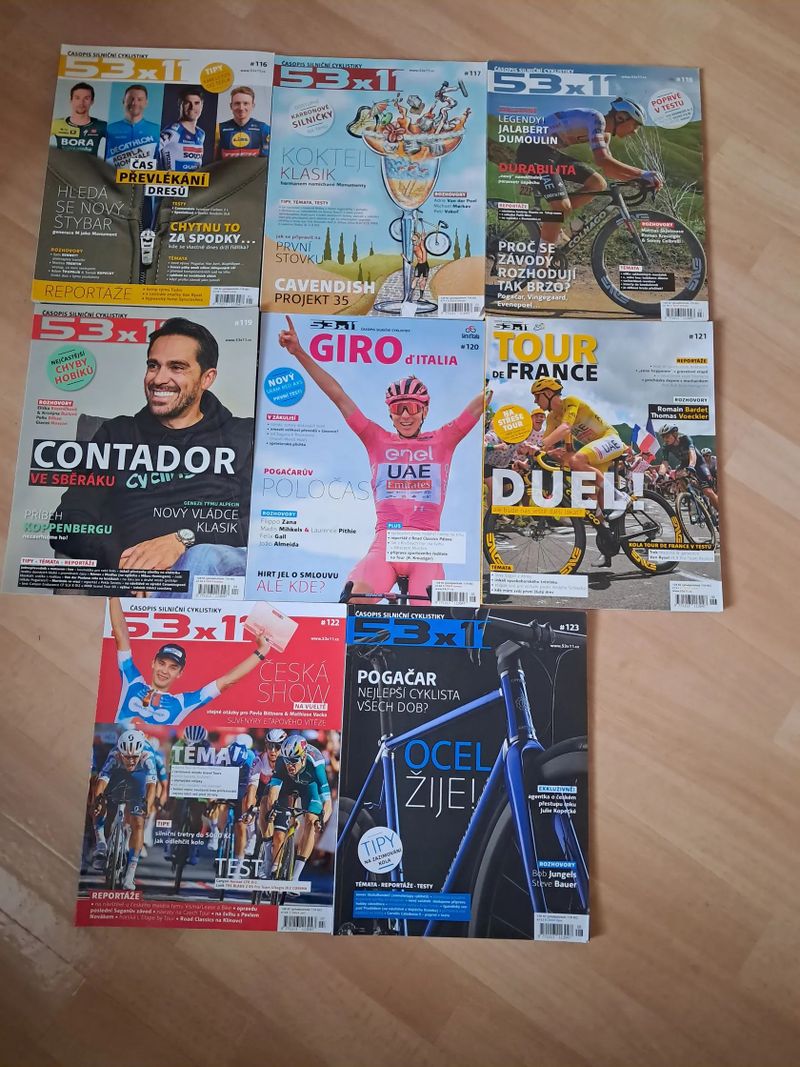 časopisy 53x11 a VELO - 2024, 2025 /cena za ročník