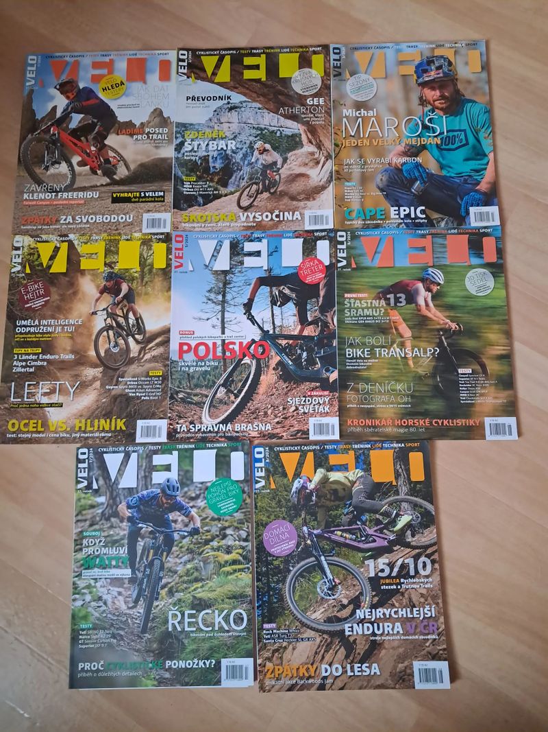časopisy 53x11 a VELO - 2024, 2025 /cena za ročník