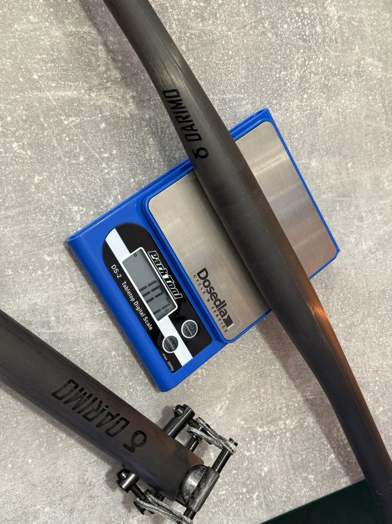 Darimo řidítka 740mm 107g a sedlovka 31,6 100g