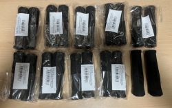 10 ks nové MTB gripy Sting ST-907 pěnové černé 