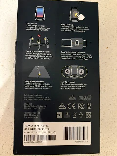 Navigace GPS Cyklopočítač Hammerhead Karoo 3 - SRAM - záruka do května