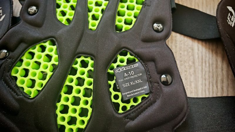 Chránič Hrudníku Alpinestars A-10, Chránič hrudi, Páteřový chránič