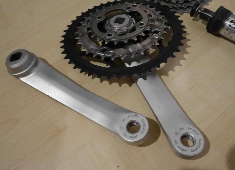 Shimano XT 3x9 sada komplet