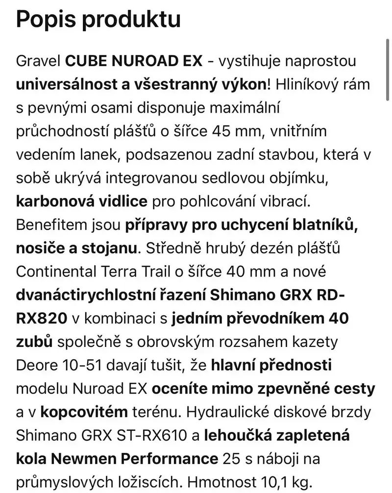 Cube Nuroad EX