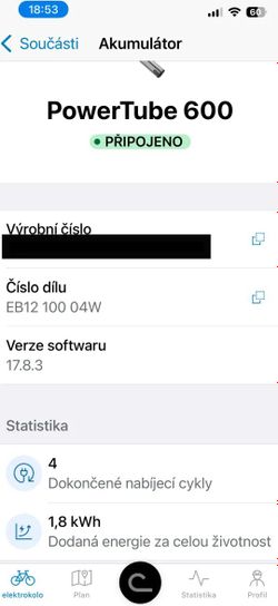 Baterie BOSCH PowerTube 600Wh – SMART System (BBP3860) 