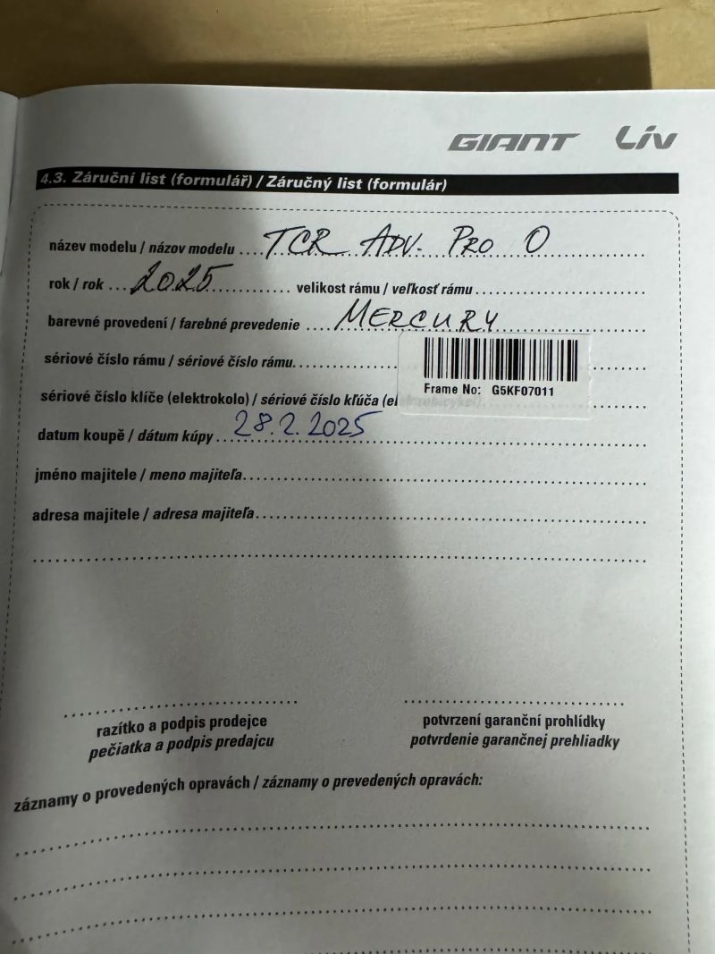 Giant TCR Advanced Pro 0 Di2