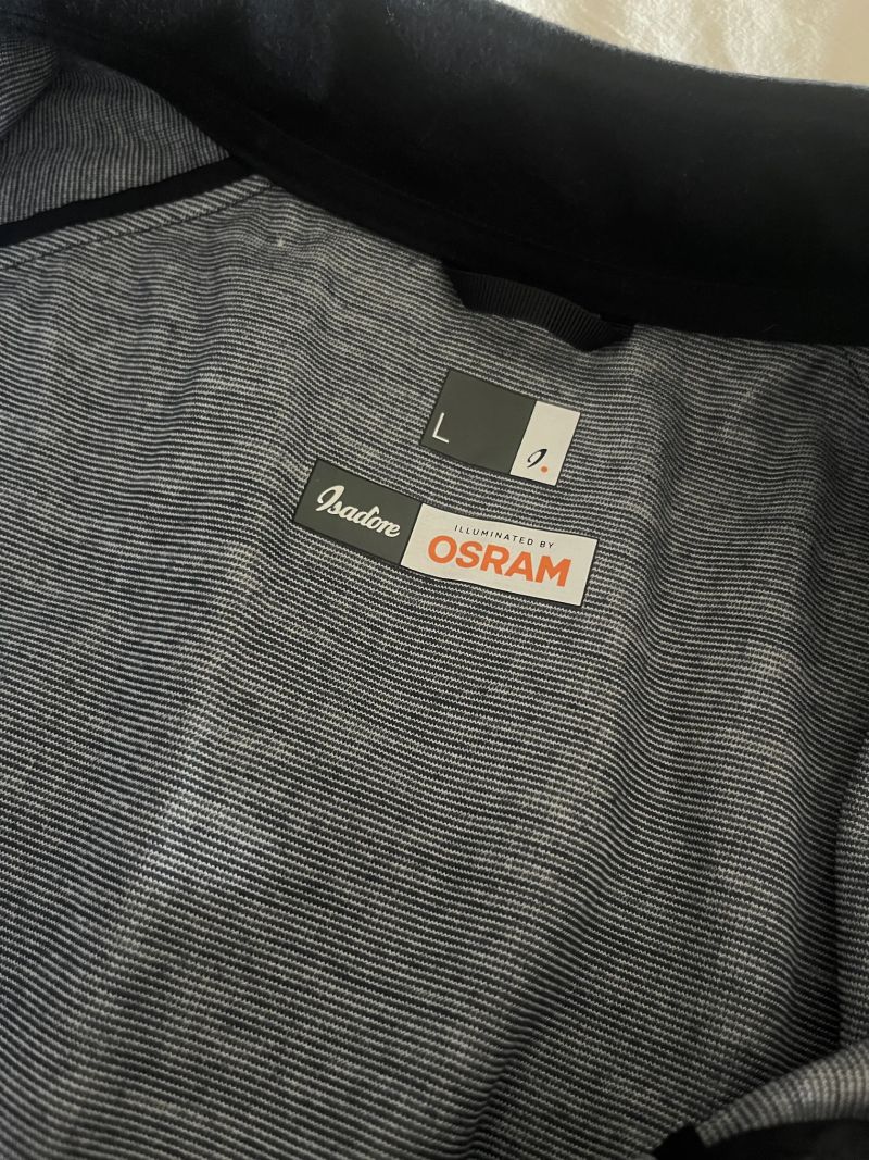 Isadore cyklo set L – bunda OSRAM, kalhoty ThermoRoubaix, dres + návleky