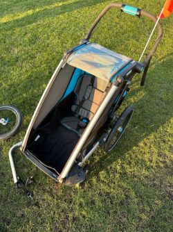 Thule Chariot Sport 1 blue + jogging set