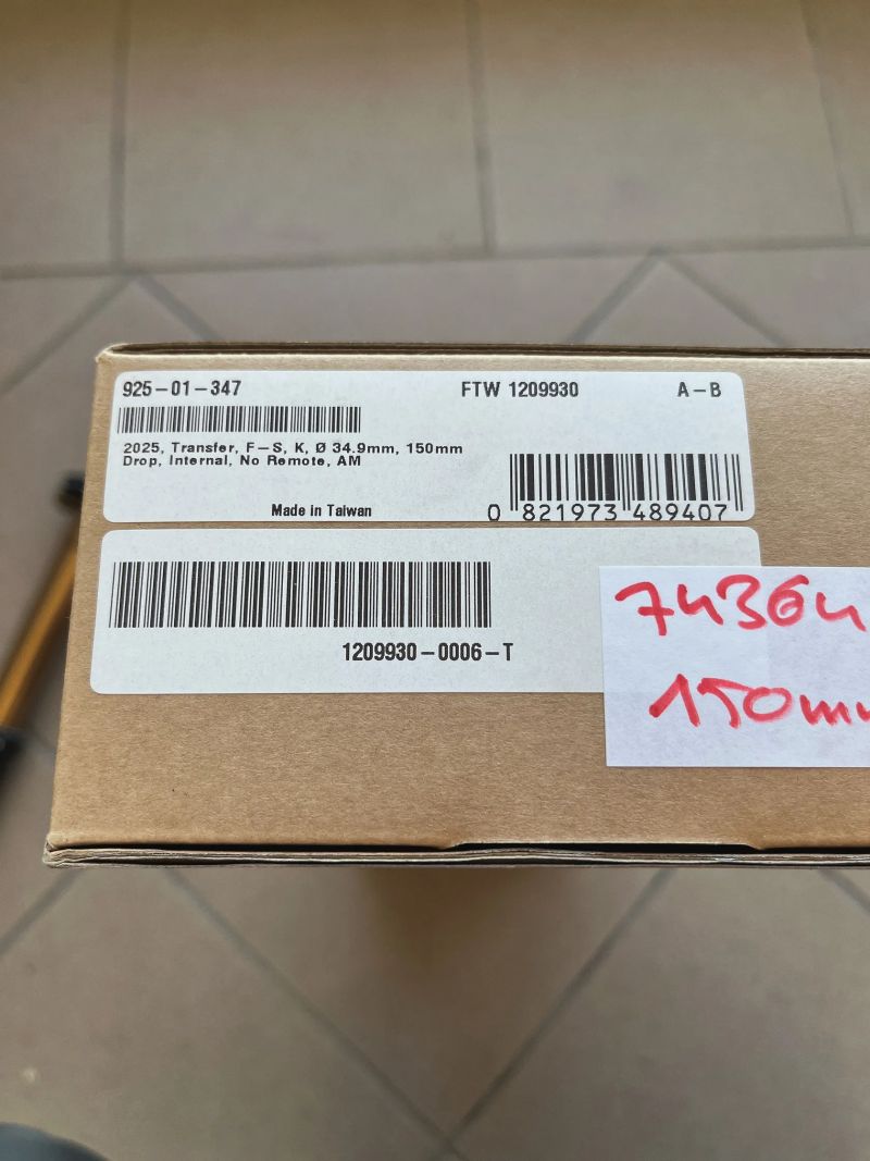 Fox Transfer 3 Factory 34,9mm / 150mm