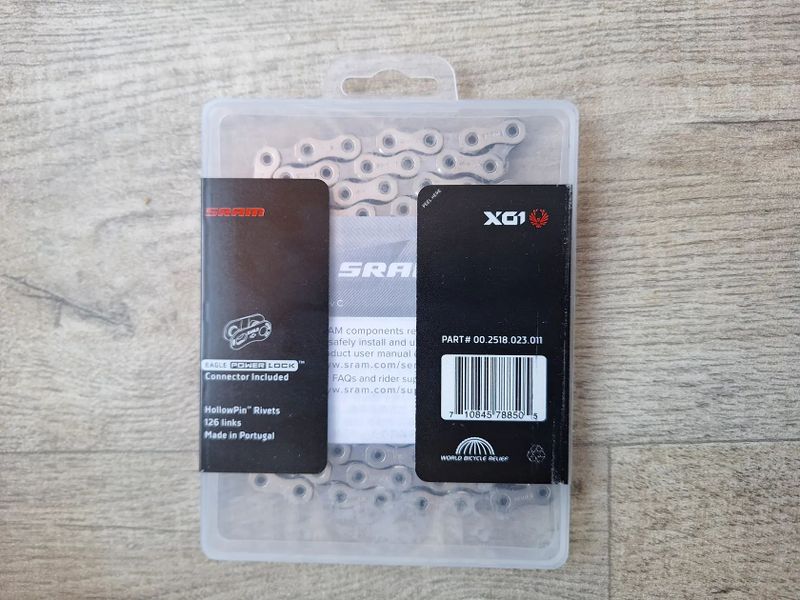 nový řetěz SRAM PC X01 Eagle, 12s, 126 článků + rychlospojka