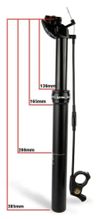 Teleskopická sedlovka Kind Shock ETEN Remote 100/385, průměr 30,9 mm