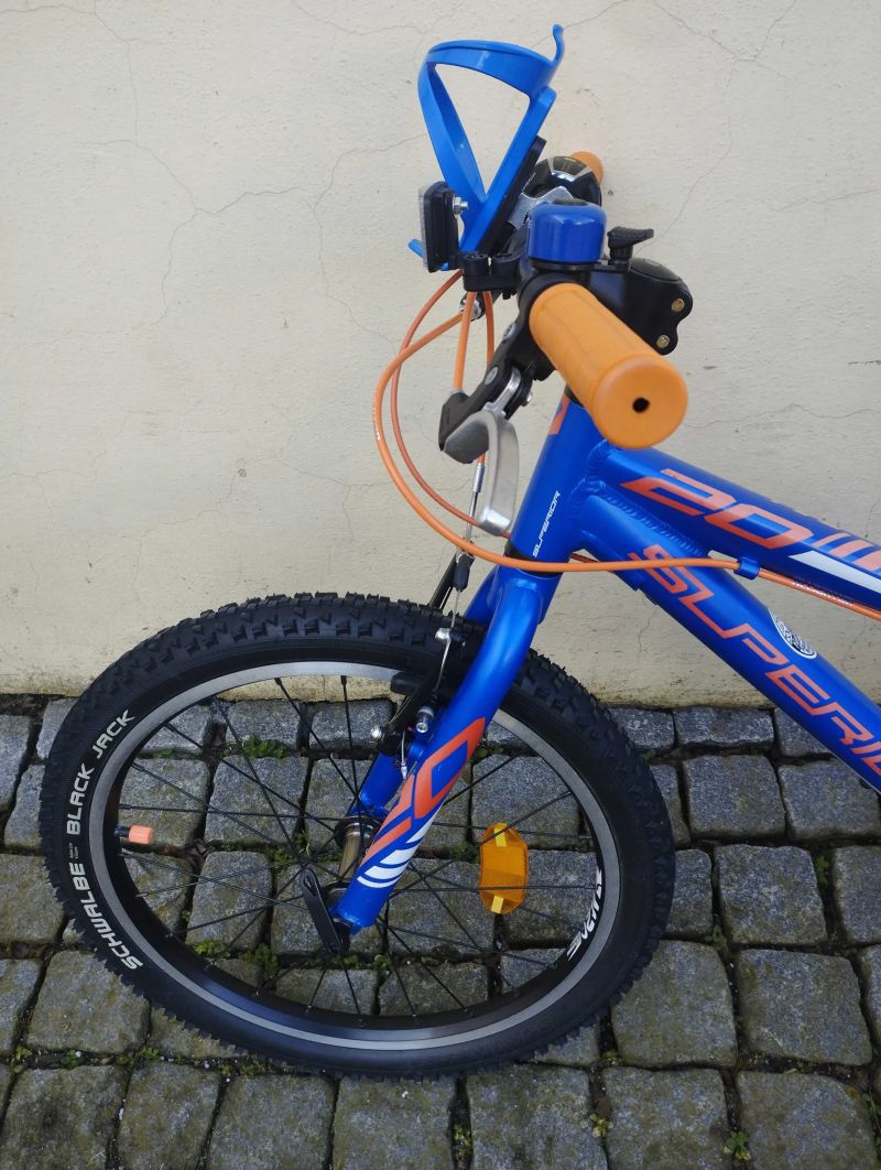 dětské horské MTB kolo Superior Racer 20 pro výšku 115-135cm; po servisu + dárek