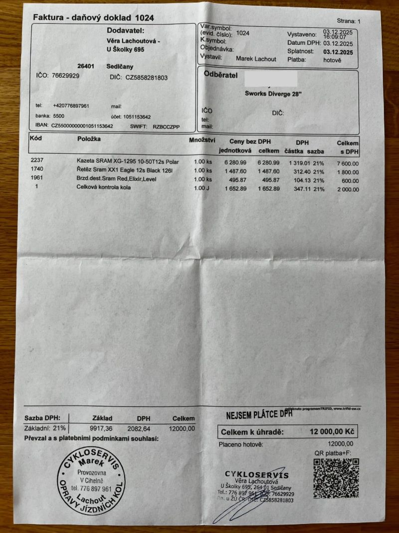 S-Works Diverge 2023 / vel. 58 / Roval CLX / SRAM Red AXS / wattmetr – top stav