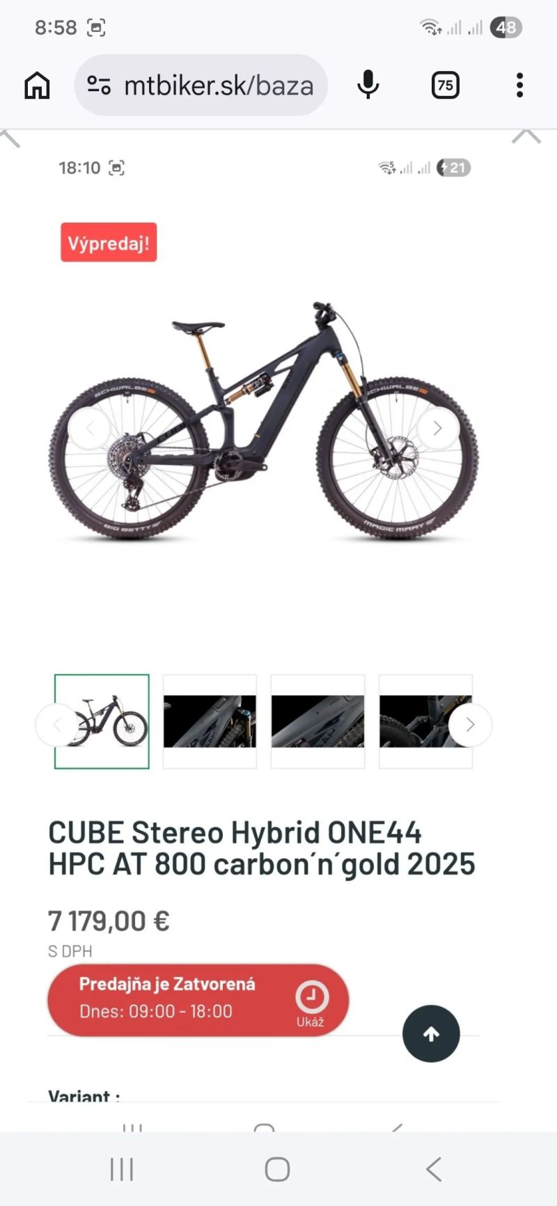 Cube Stereo hybrid one44 800wh cx5