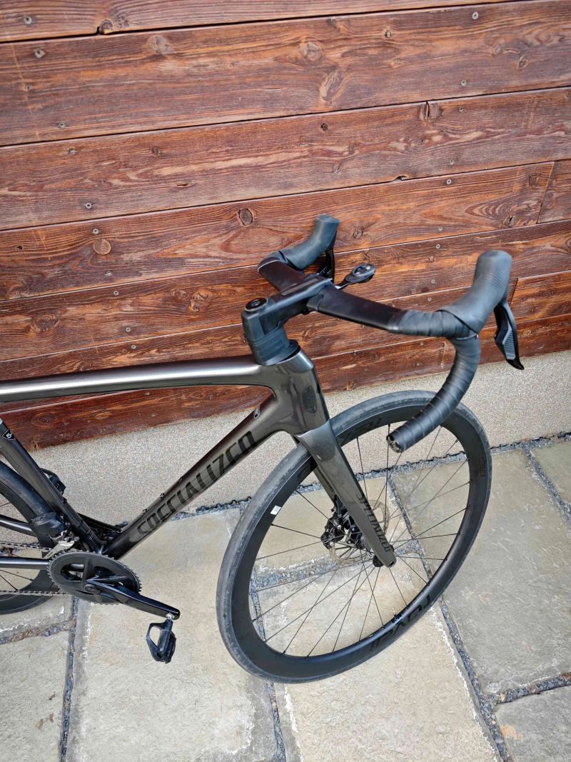 Specialized Tarmac SL8 Expert Rival eTAP AXS 2x12 Roval C38 Power Meter Quarq vel. 54