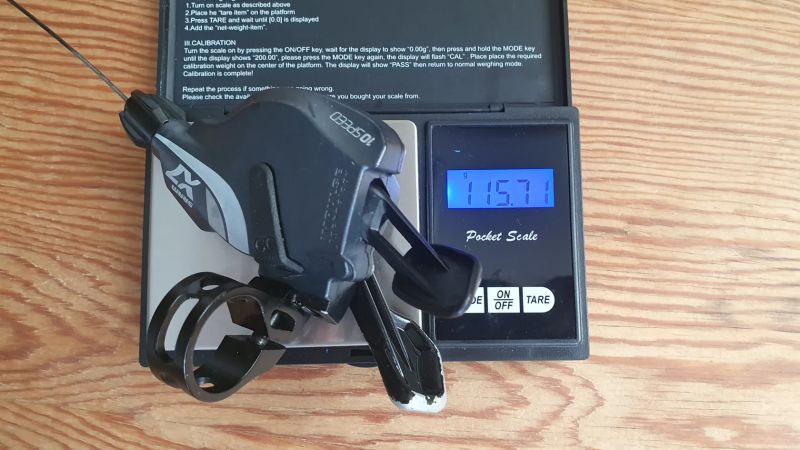 Sram x9 přehazovačka a řadicí páčky sram x7