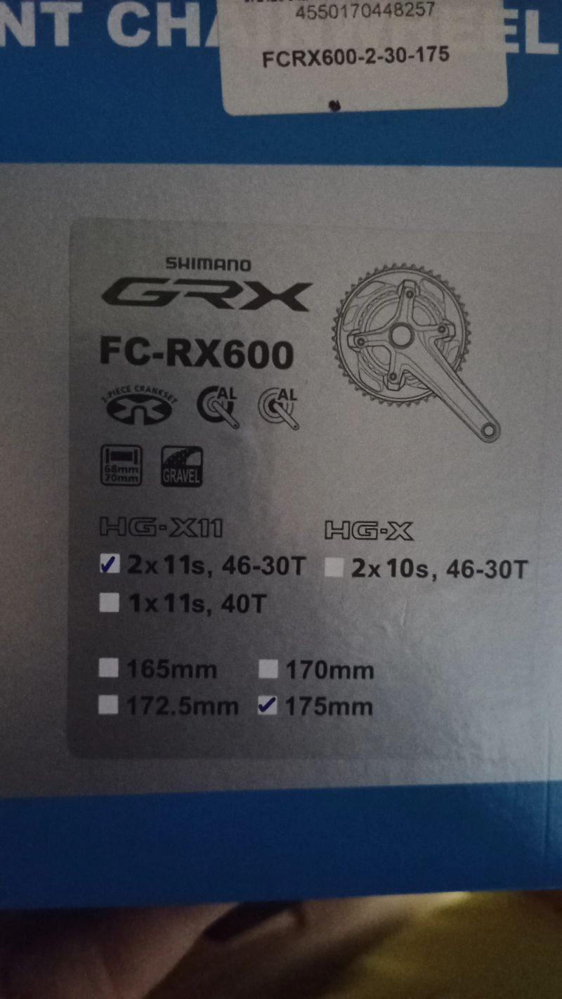 Převodník Shimano GRX FC-RX600