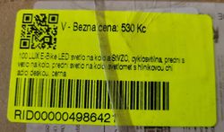 Prodám světlo na elektrokolo StVZO, napájení 8-48V, 120 Lux