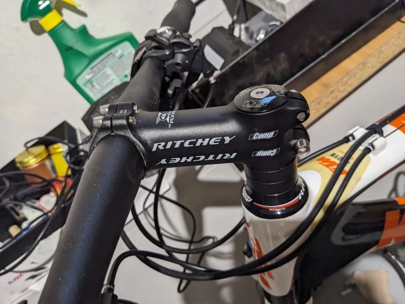 Sedlovka 27.2, představec a řidítka Ritchey