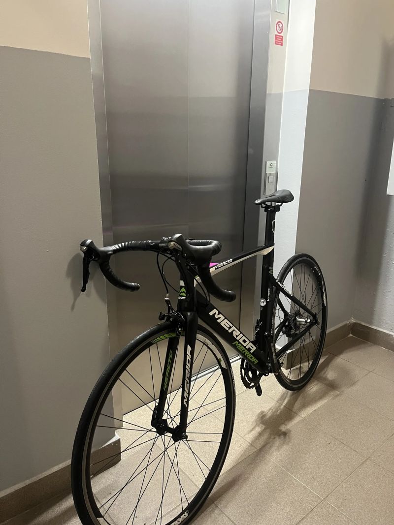 Aero Merida Reacto 400 Lampre, shimano 105 2x11 