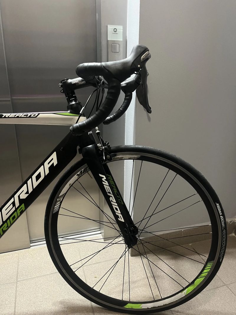 Aero Merida Reacto 400 Lampre, shimano 105 2x11 