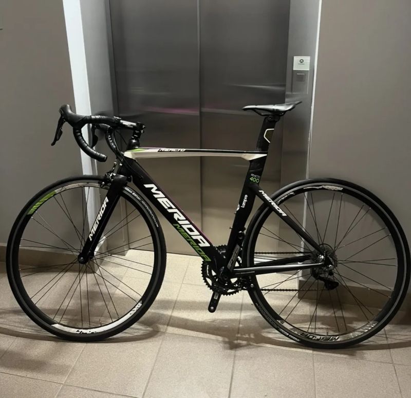 Aero Merida Reacto 400 Lampre, shimano 105 2x11 