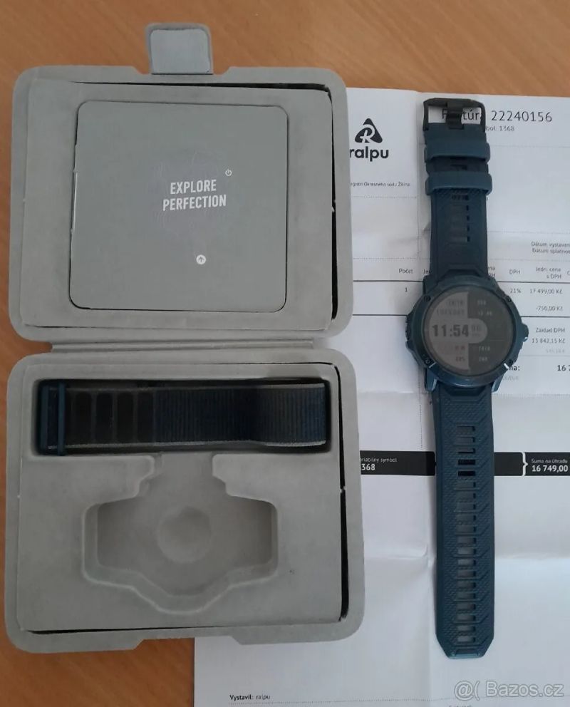 Coros Vertix 2S, včetně dokladu, nabíječky, 2 řemínků, originál balení, jako nové